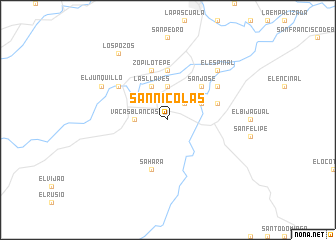 map of San Nicolás