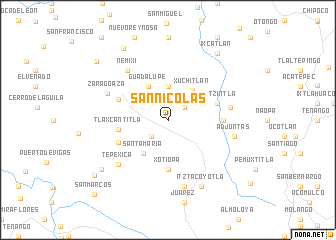 map of San Nicolás