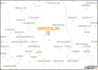 map of San Nicolás