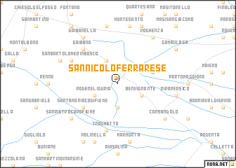 map of San Nicolò Ferrarese