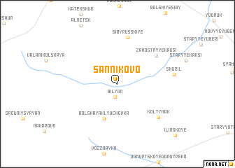 map of Sannikovo