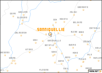 map of Sanniquellie