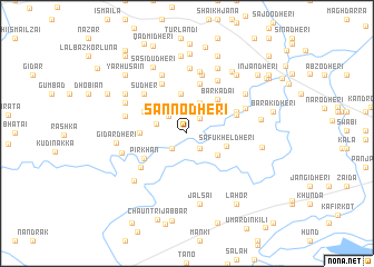 map of Sanno Dheri