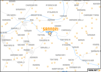 map of Sanno-ri