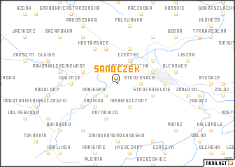 map of Sanoczek