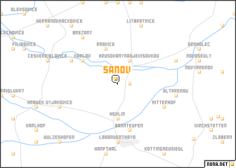 map of Šanov