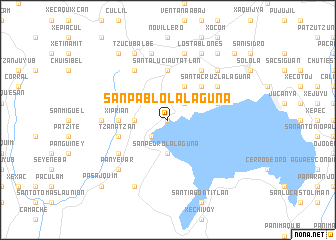 map of San Pablo La Laguna