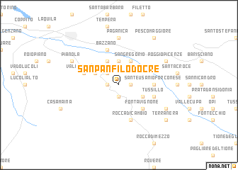 map of San Panfilo dʼOcre