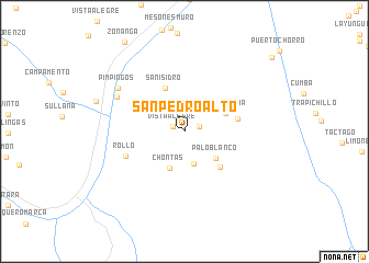 map of San Pedro Alto