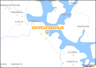 map of San Pedro Baraja