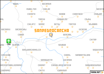 map of San Pedro Carchá