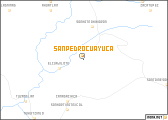map of San Pedro Cuayuca
