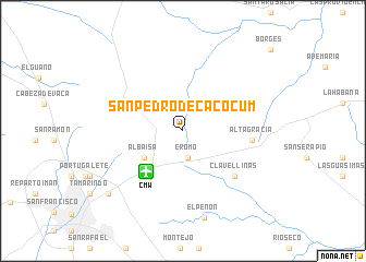 map of San Pedro de Cacocum