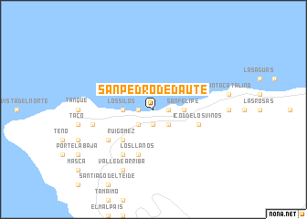 map of San Pedro de Daute