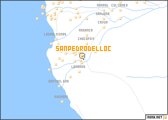 map of San Pedro de Lloc