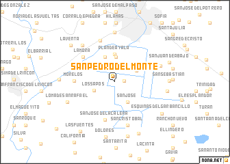 map of San Pedro del Monte