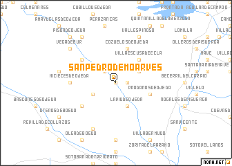 map of San Pedro de Moarves