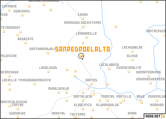 map of San Pedro el Alto