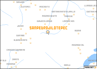 map of San Pedro Jilotepec