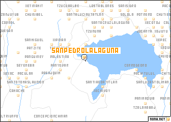 map of San Pedro La Laguna