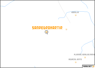 map of San Pedro Mártir