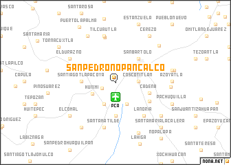 map of San Pedro Nopancalco