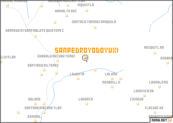 map of San Pedro Yodoyuxi