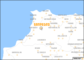 map of San Pedro