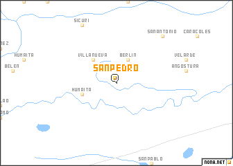 map of San Pedro