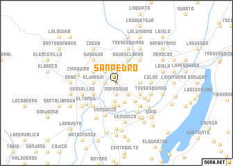 map of San Pedro