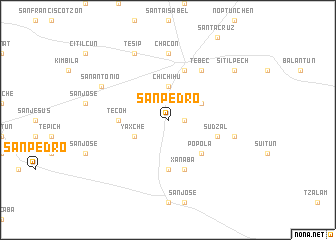 map of San Pedro