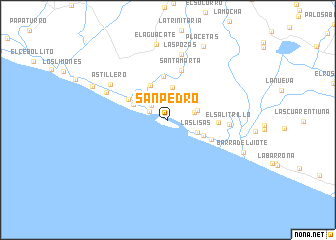 map of San Pedro