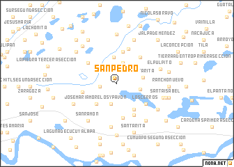 map of San Pedro