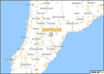 map of San Pedro