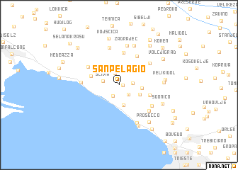 map of San Pelagio