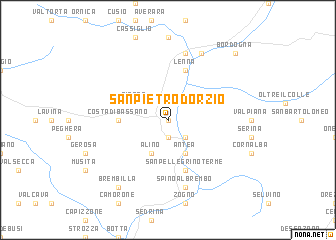 map of San Pietro dʼOrzio