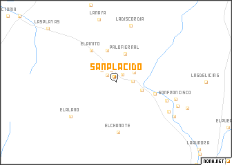 map of San Plácido