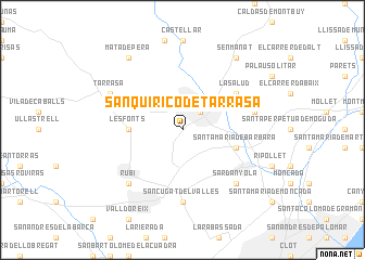 map of San Quírico de Tarrasa