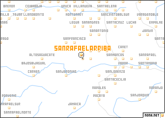 map of San Rafael Arriba