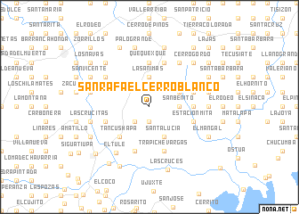 map of San Rafael Cerro Blanco