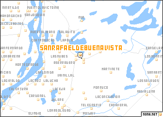 map of San Rafael de Buenavista