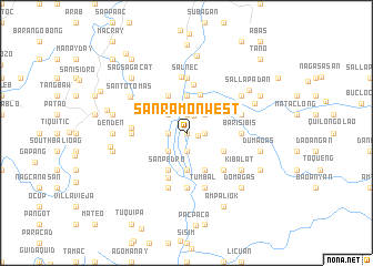 map of San Ramon West