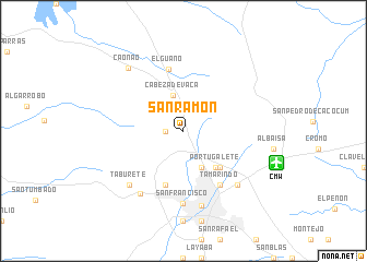 map of San Ramón