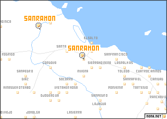 map of San Ramón