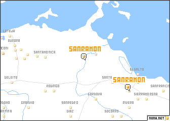 map of San Ramón