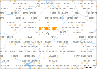 map of San Román