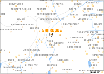 map of San Roque