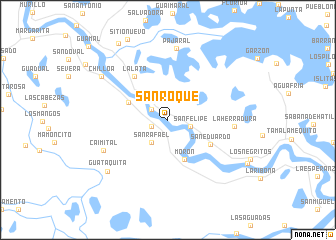 map of San Roque