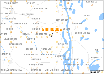 map of San Roque