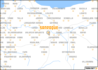 map of San Roque